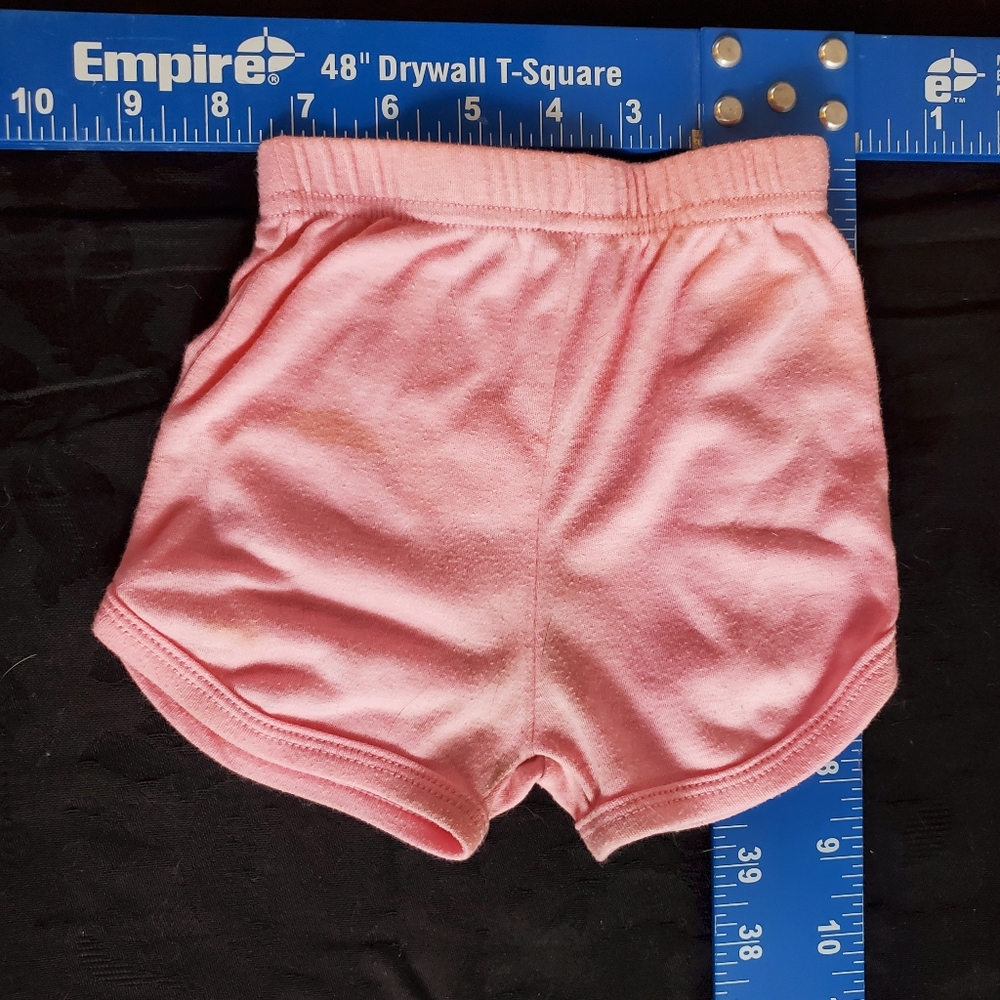 Pink Baby Shorts, 80s Retro, some stains